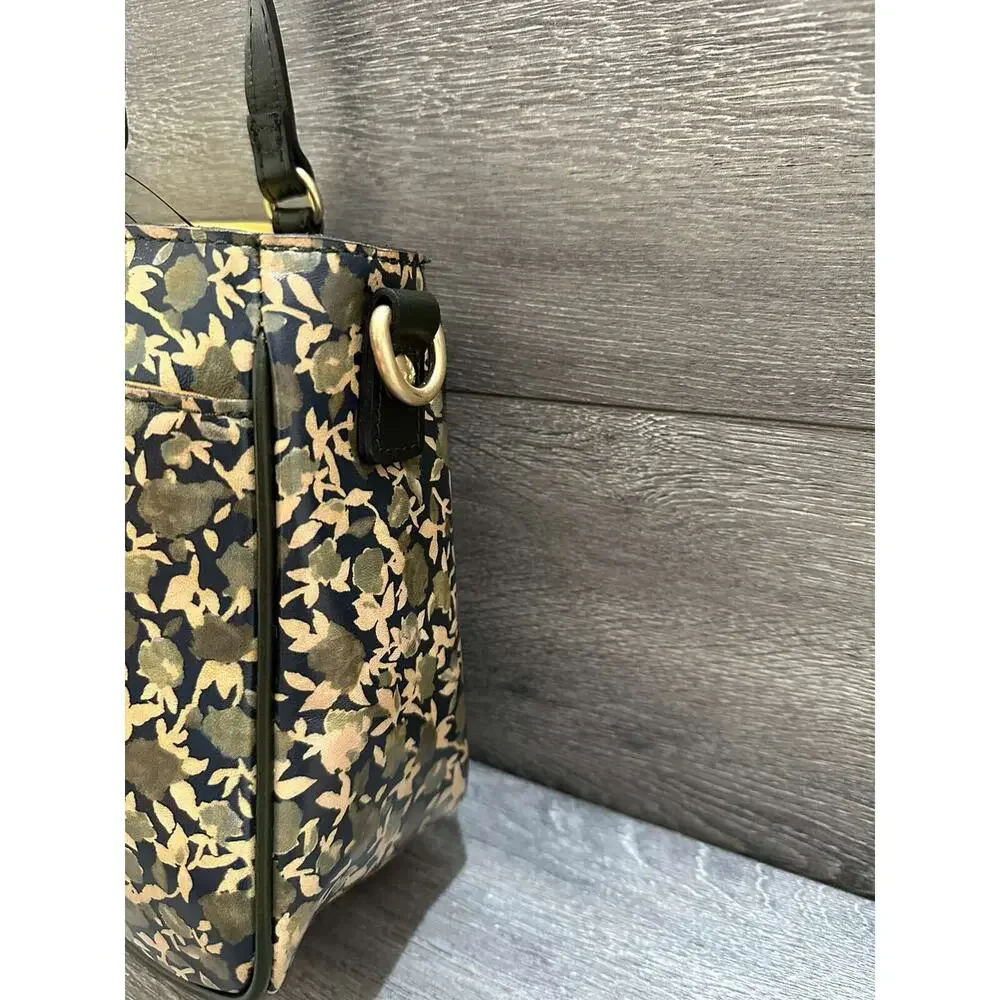 Patricia Nash Women Leather Rosetti Satchel Crossbody Olive Groves Bag A628958